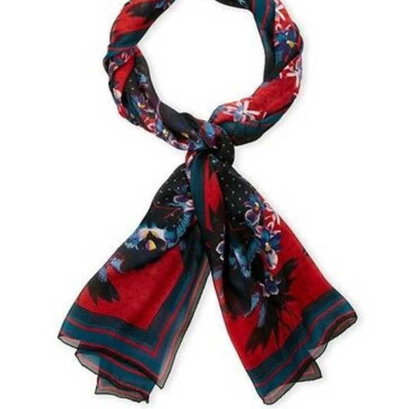 Givenchy silk scarf wrap stole birds of paradise print - Picture 4 of 7